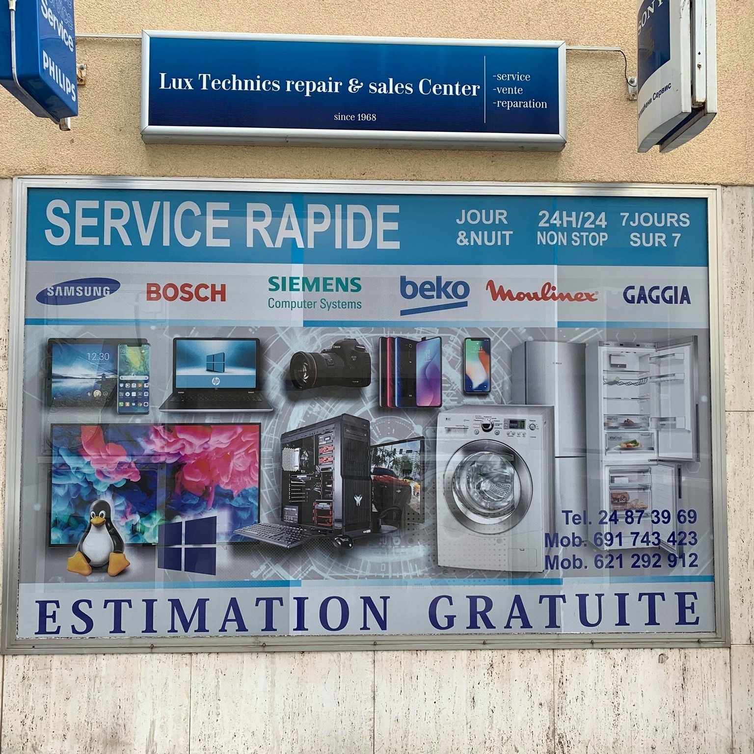Lux Technics — magasin et vitrine à Luxembourg